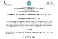 IMPOSTA MUNICIPALE PROPRIA (IMU) ANNO 2024 - ACCONTO